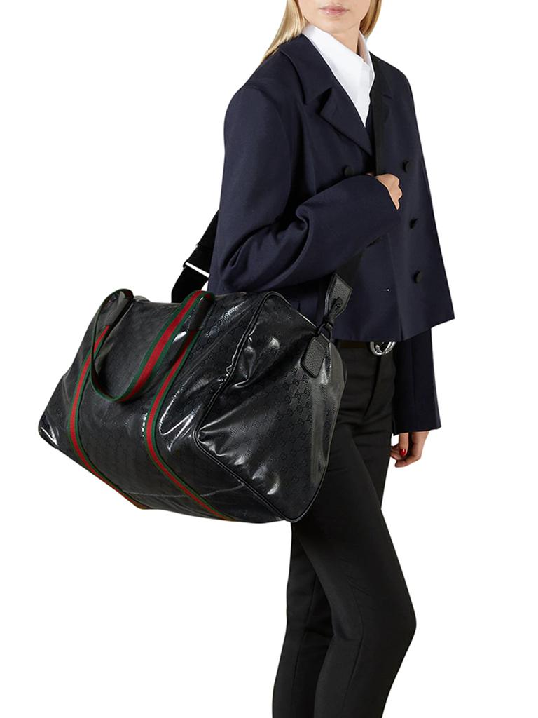 Gucci LARGE TRAVEL BAG WITH WEB DETAIL - Travel Bags
