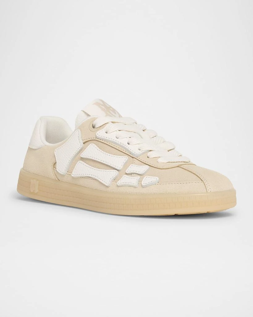 AMIRI Pacific Bones Mixed Leather Sneakers 3