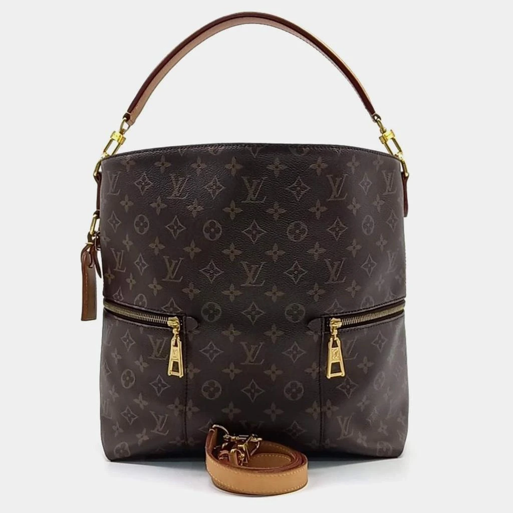 Louis Vuitton Louis Vuitton Brown Monogram Canvas Melie Tote Bag 1