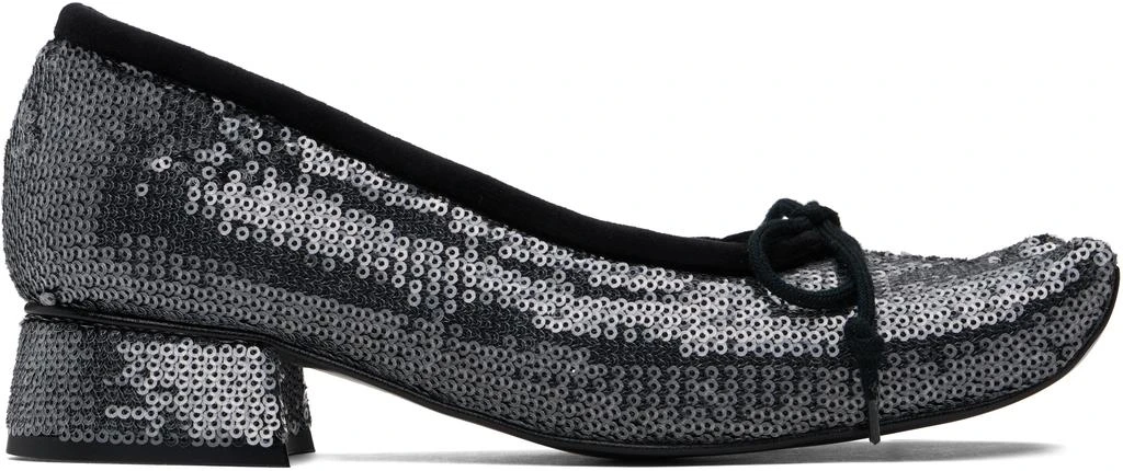 PAULA CANOVAS DEL VAS Black Diablo Ballerina Flats 1