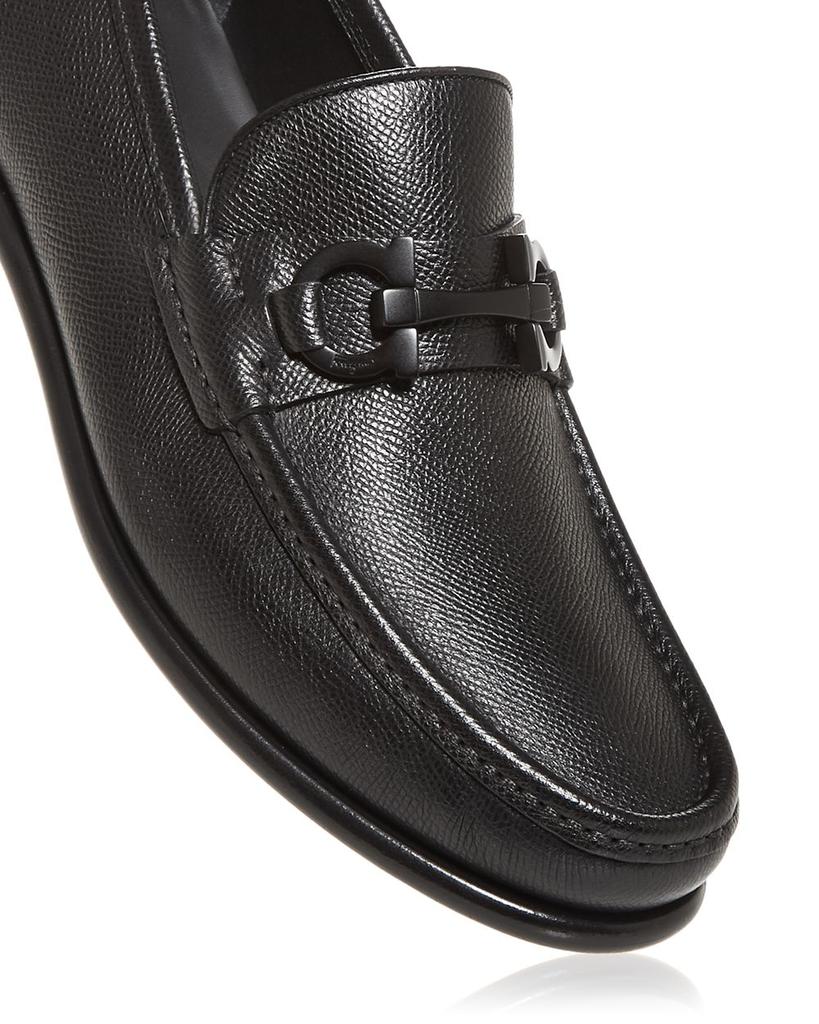 Salvatore Ferragamo Men's Gancini Crown Bit Leather Loafers