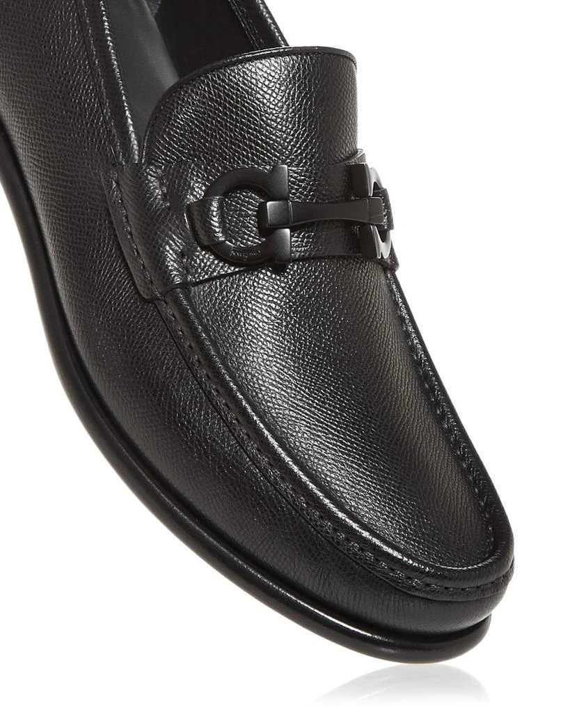 Salvatore Ferragamo Men's Gancini Crown Bit Leather Loafers 3