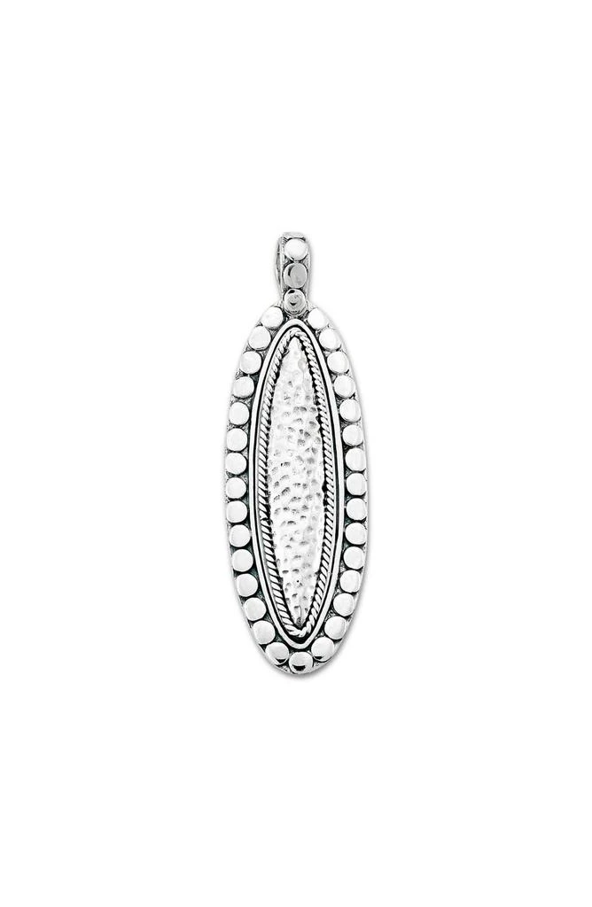 SAMUEL B. Hammered Sterling Silver Bar Pendant
