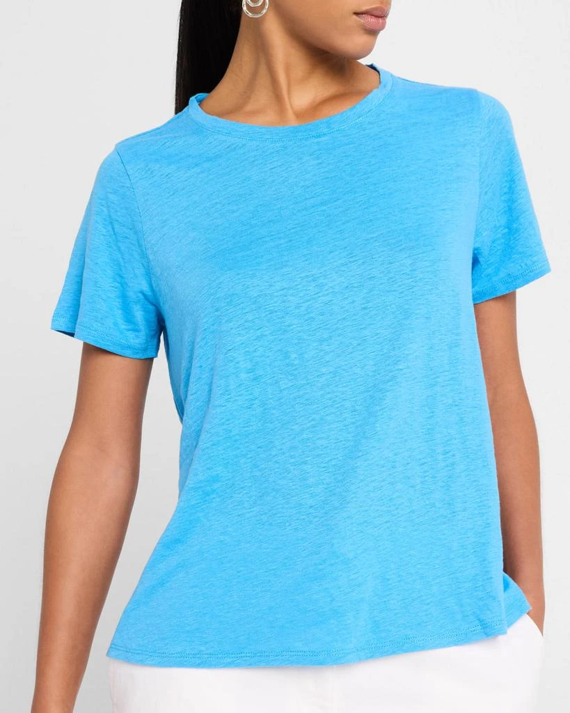 Eileen Fisher Crewneck Organic Linen Jersey Tee 5