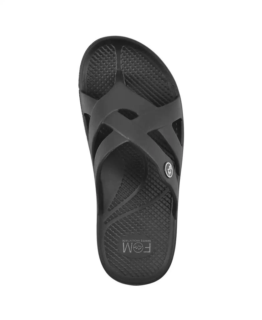 White Mountain Women's Rip Round Toe Flat Sandals 4