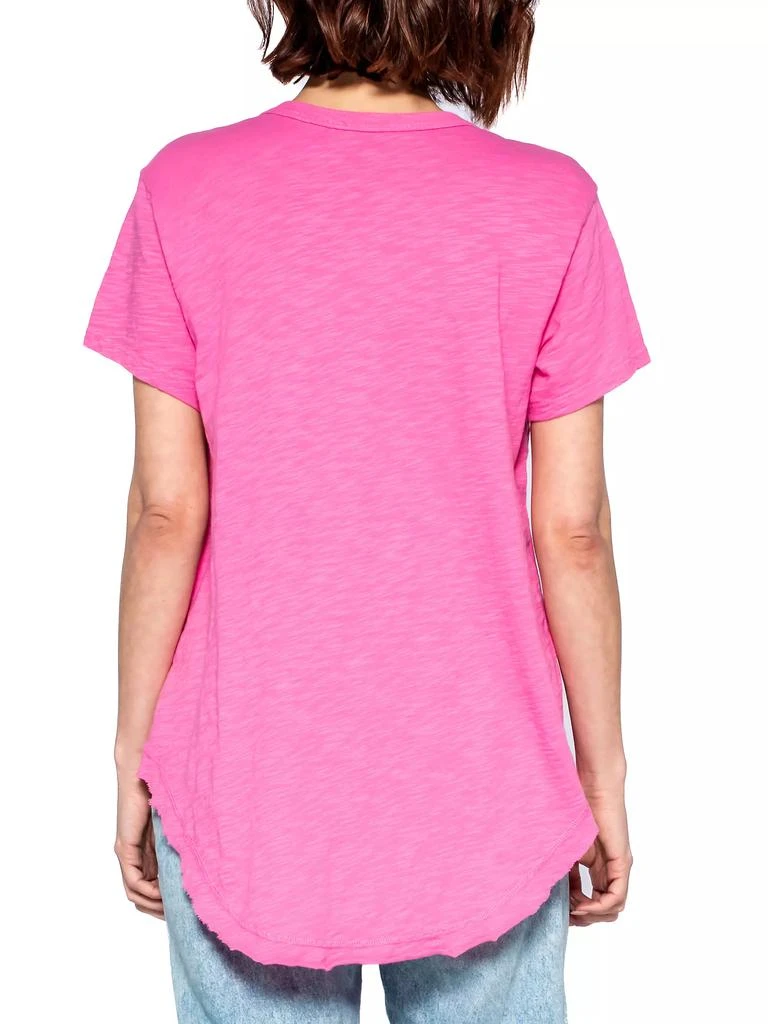 Wilt Short Sleeve V-Neck Raw Hem T-Shirt 6