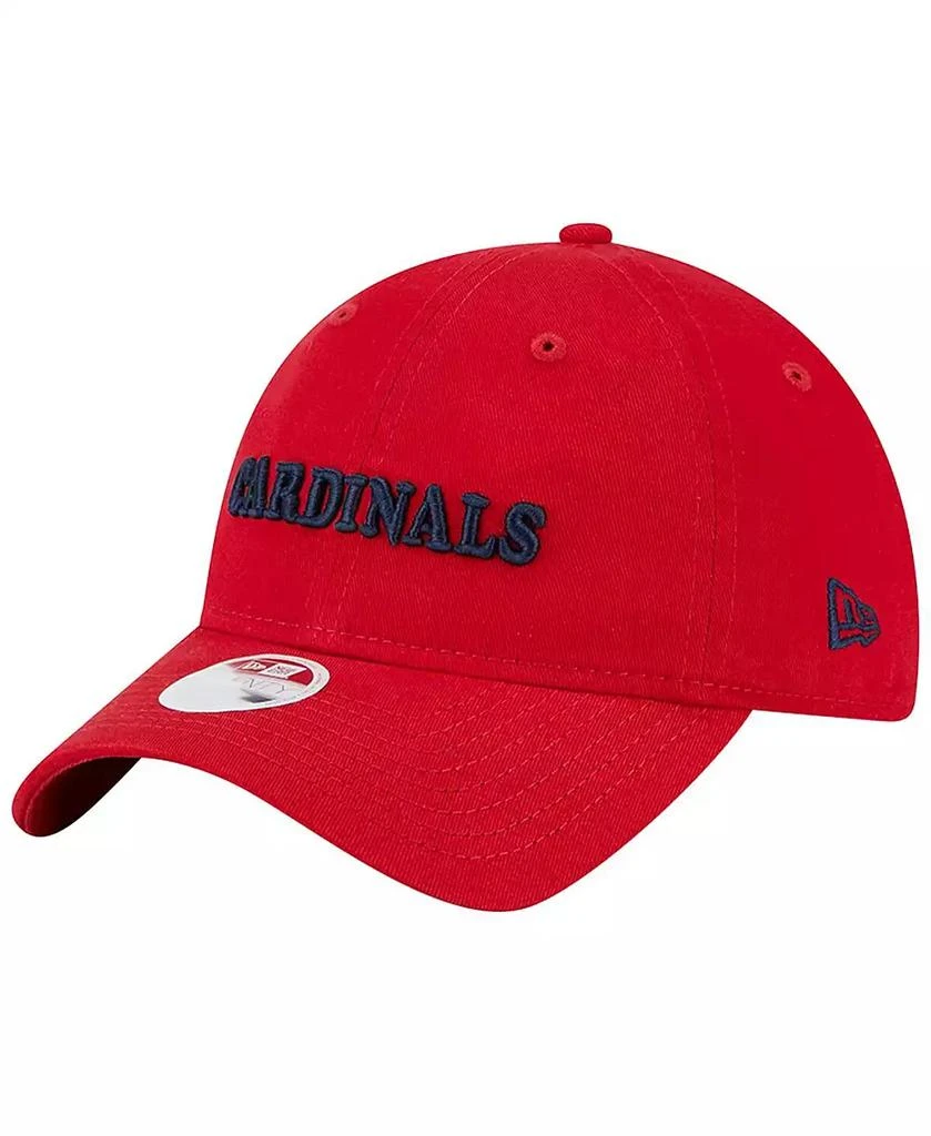 New Era Women's Red St. Louis Cardinals Shoutout 9TWENTY Adjustable Hat 1