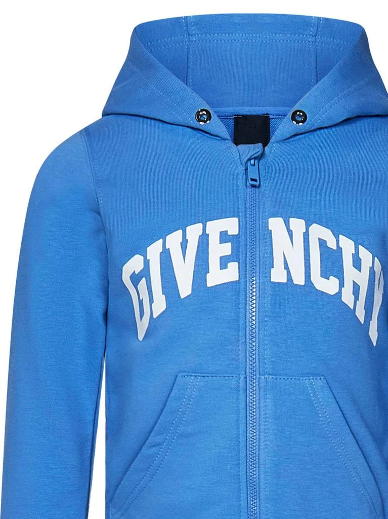 Givenchy Givenchy Kids Logo Printed Zip-Up Hoodie 3