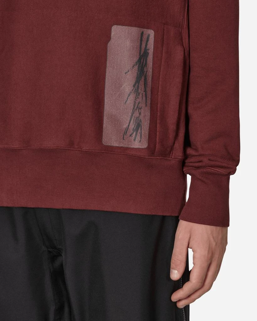 GR10K Transcript Stoarage Unbrushed Crewneck Sweatshirt Red 5