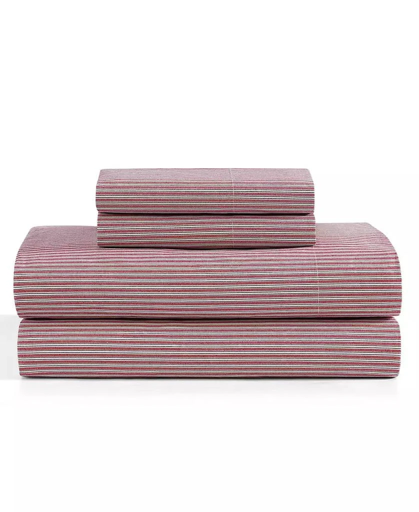 Tommy Hilfiger Printed 200-Thread Count Cotton Percale 4-Pc. Sheet Set 1