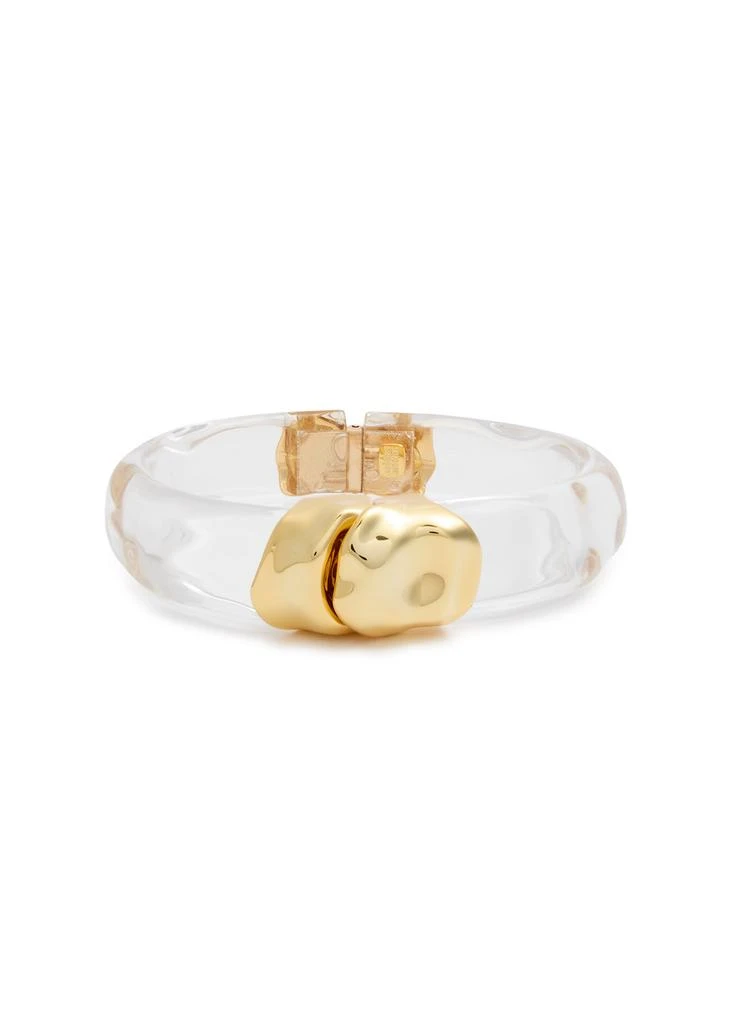 Alexis Bittar Molten 14kt gold-plated and Lucite bracelet 1
