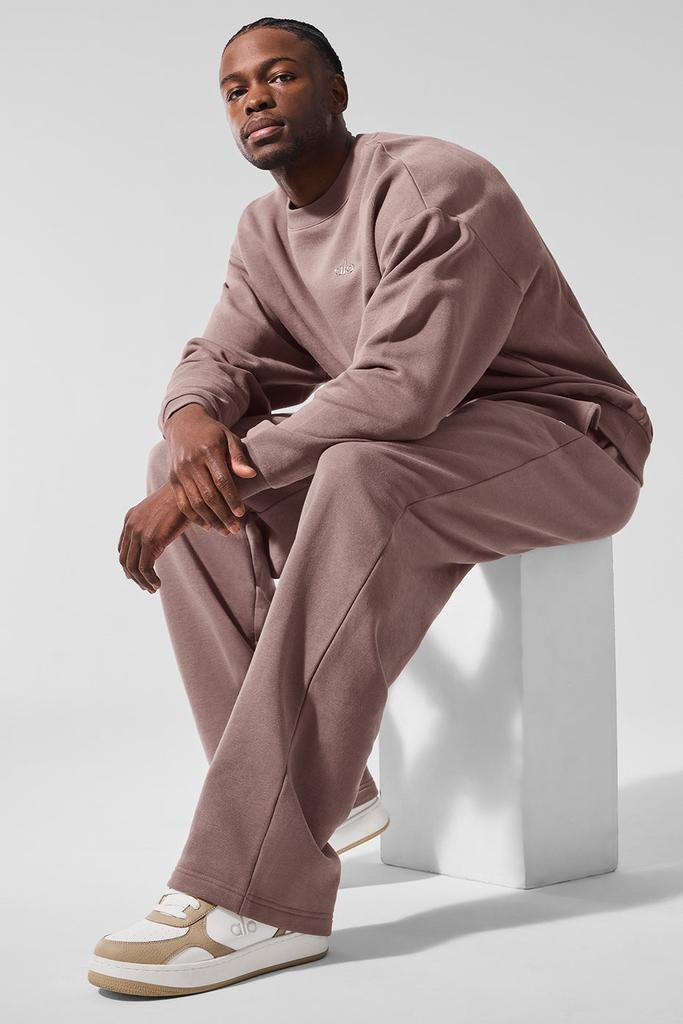 Alo Accolade Crew Neck Pullover - Mushroom - Hoodies - Free Alo Accolade Crew Neck Pullover - Mushroom - Hoodies - Free
