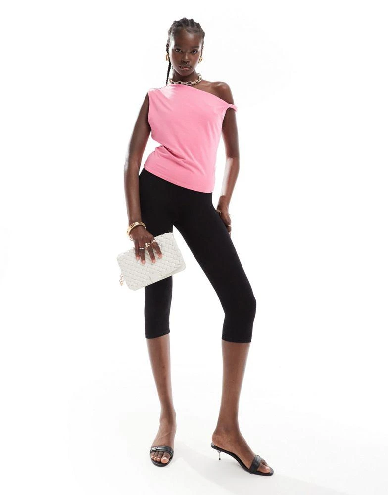 Abercrombie & Fitch Abercrombie & Fitch asymmetric twist top in pink 2
