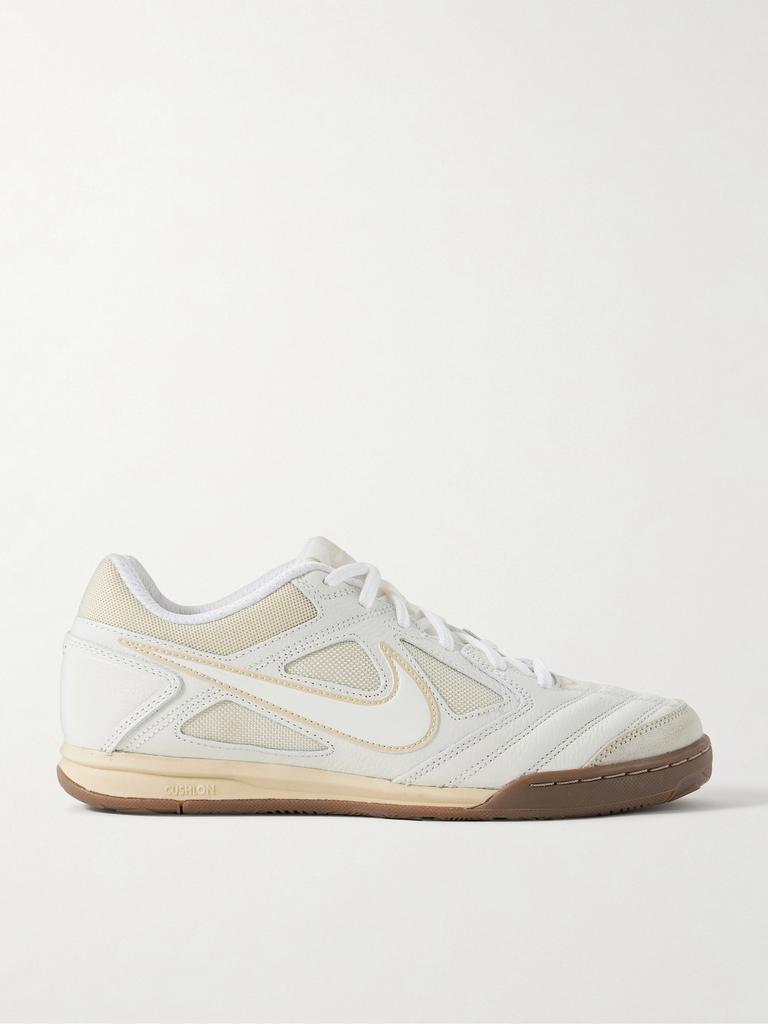 NIKE Gato 绒面革边饰网眼皮革运动鞋  - US4