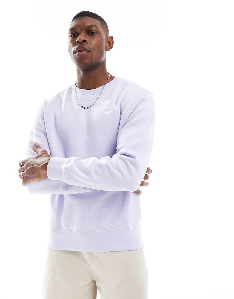 lilac nike crew neck