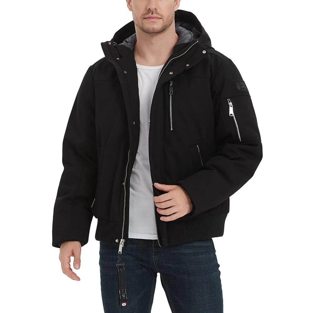 Outdoor United Men's Removable Hood Bomber Jacket 1