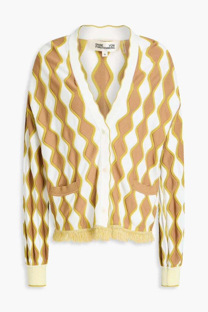 Diane von Furstenberg Lyn intarsia-knit cardigan