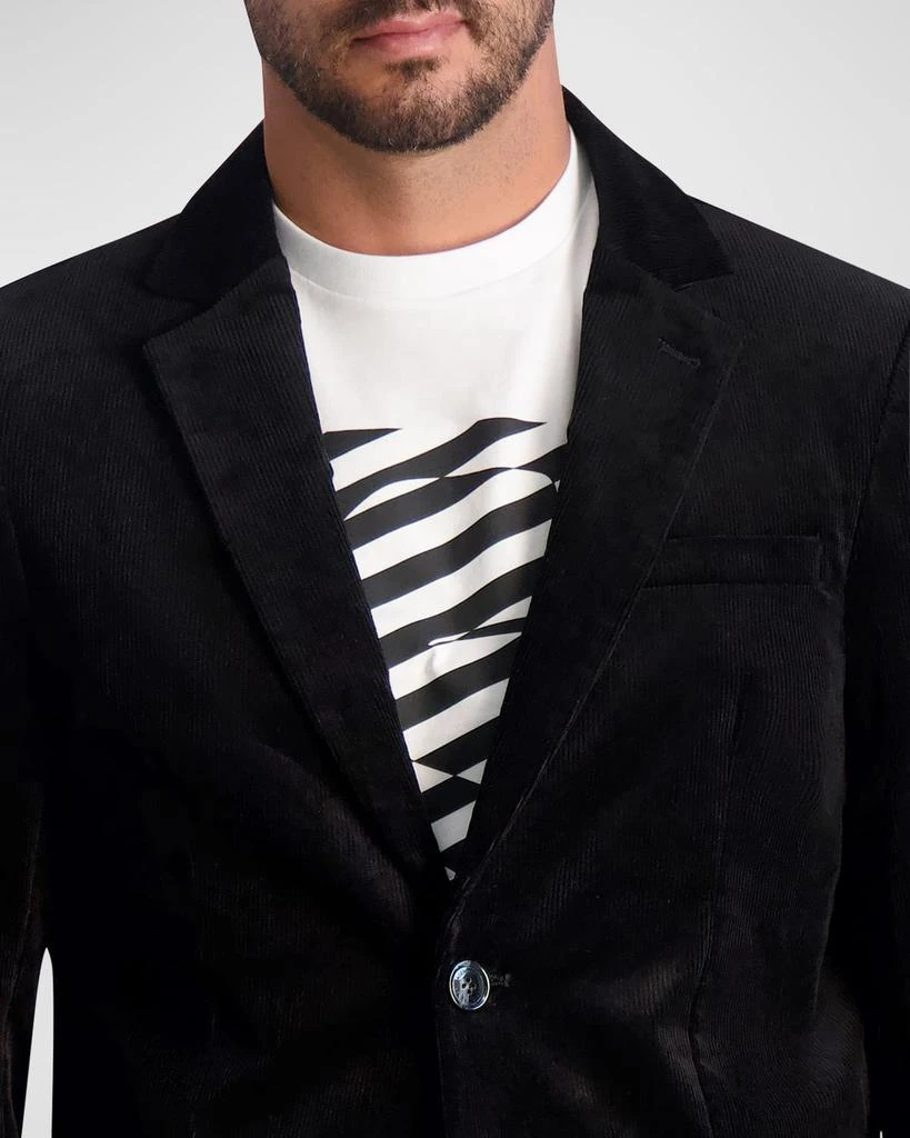 Karl Lagerfeld Paris Men's Corduroy 2-Button Blazer 4