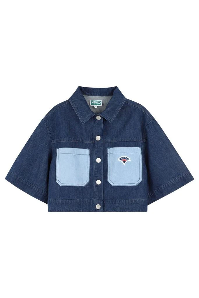 Kenzo Kenzo Kids Logo Denim Jacket