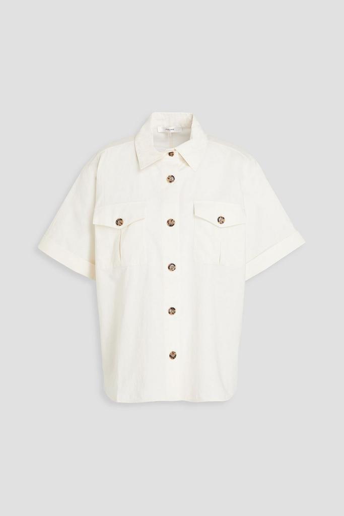 FRAME Patch Pocket Utility cotton-blend shirt