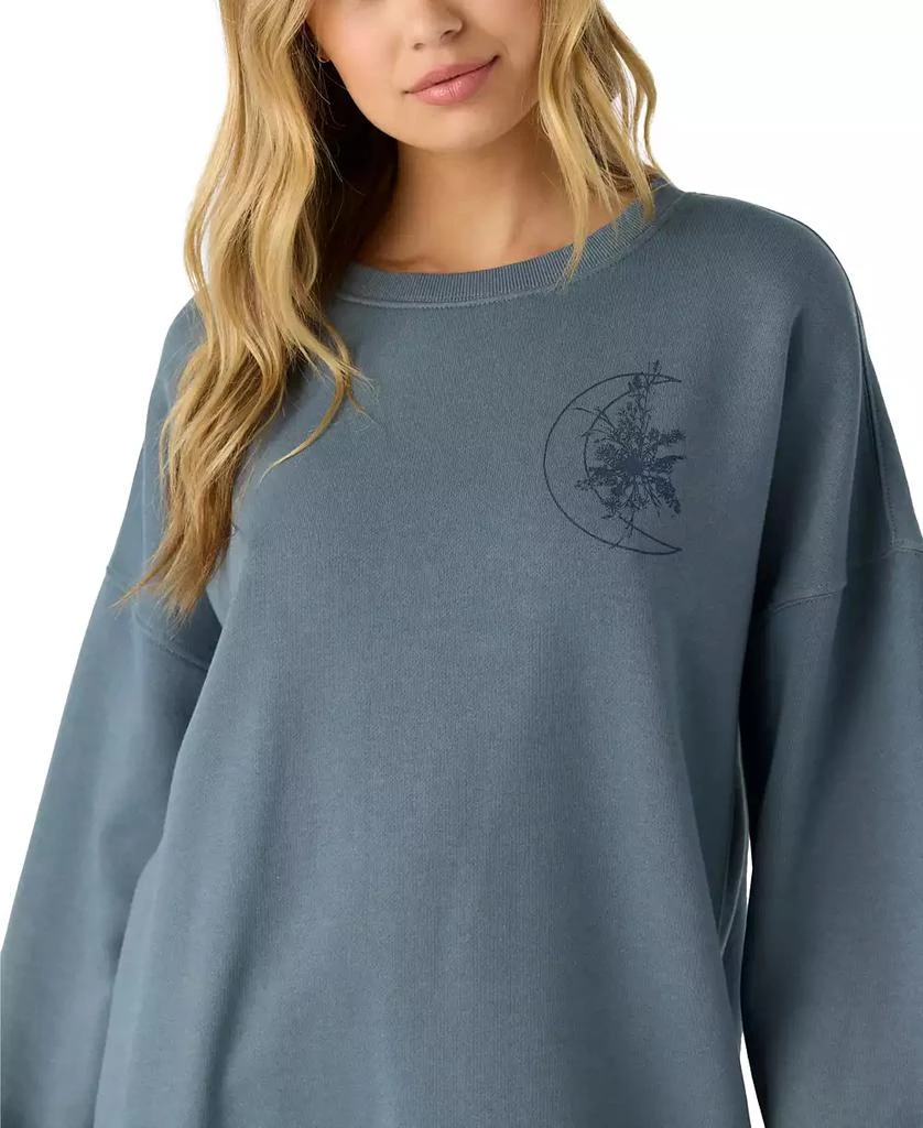 O'Neill Juniors' Moon Flower Crewneck Sweatshirt 5