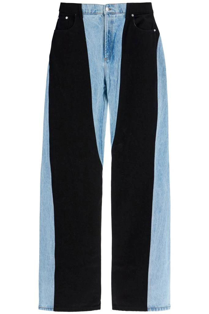 Mugler Two-tone Denim Jeans 1
