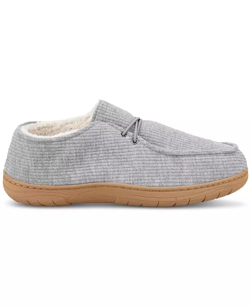 Haggar Men's Ribbed Fabric Chukka Boot Indoor/Outdoor House Slipper with Cozy Fleece Lining 2