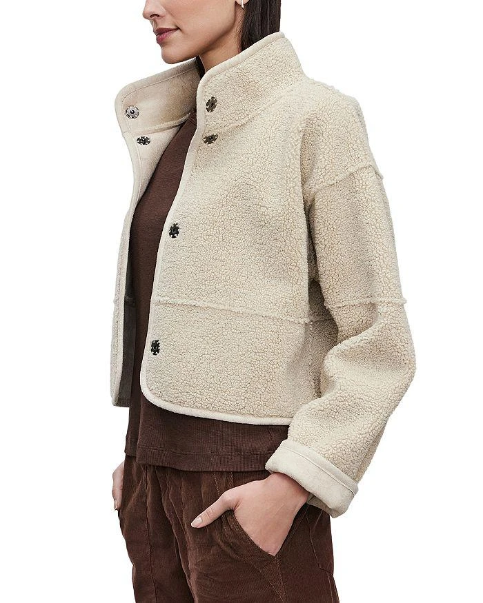 Velvet by Graham & Spencer Kelly Reversible Faux Shearling Cropped Jacket 2