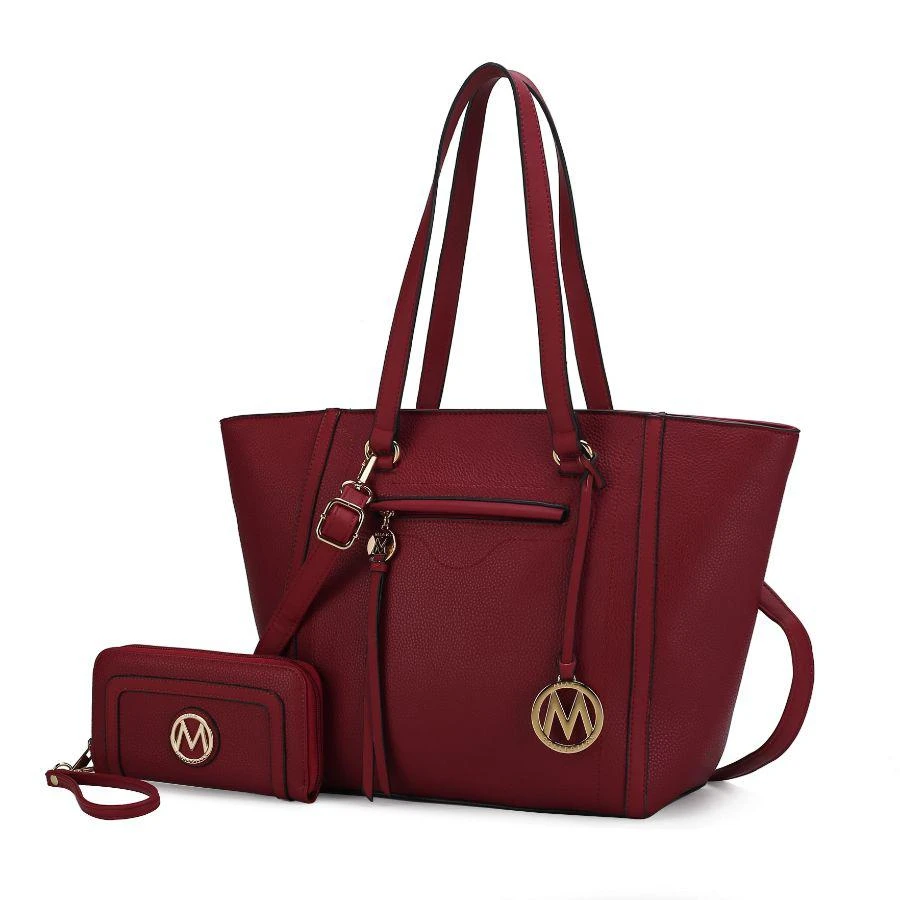 MKF Collection By Mia K. Alexandra Vegan Leather Women’s Tote Bag with Wallet – 2 pieces 6
