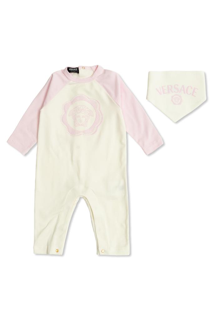 Versace Set: onesie and scarf