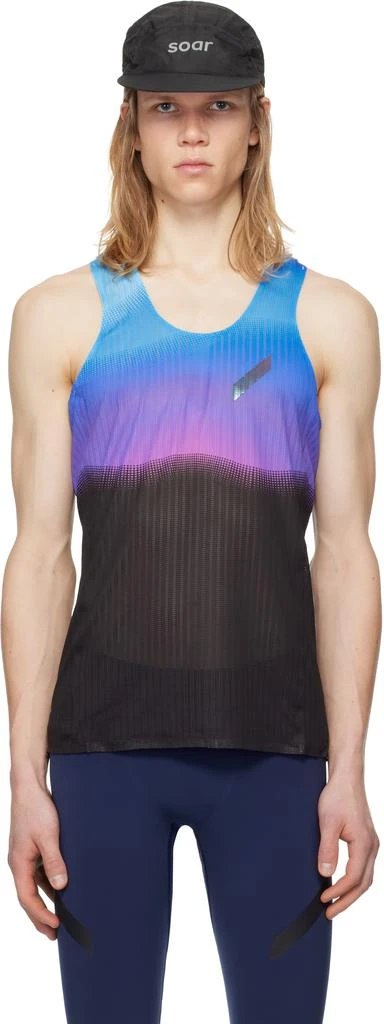 Soar Running Blue & Black Race Tank Top 1