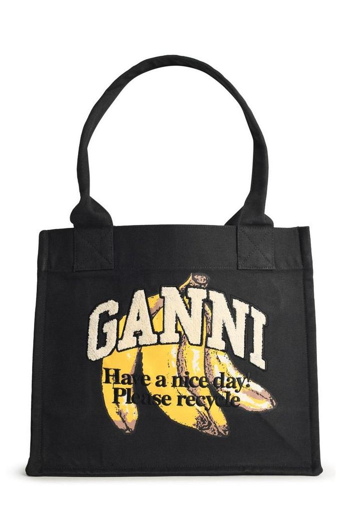 Ganni Ganni 'Xxl Denim' Shopping Bag - Tote Bags - Compare