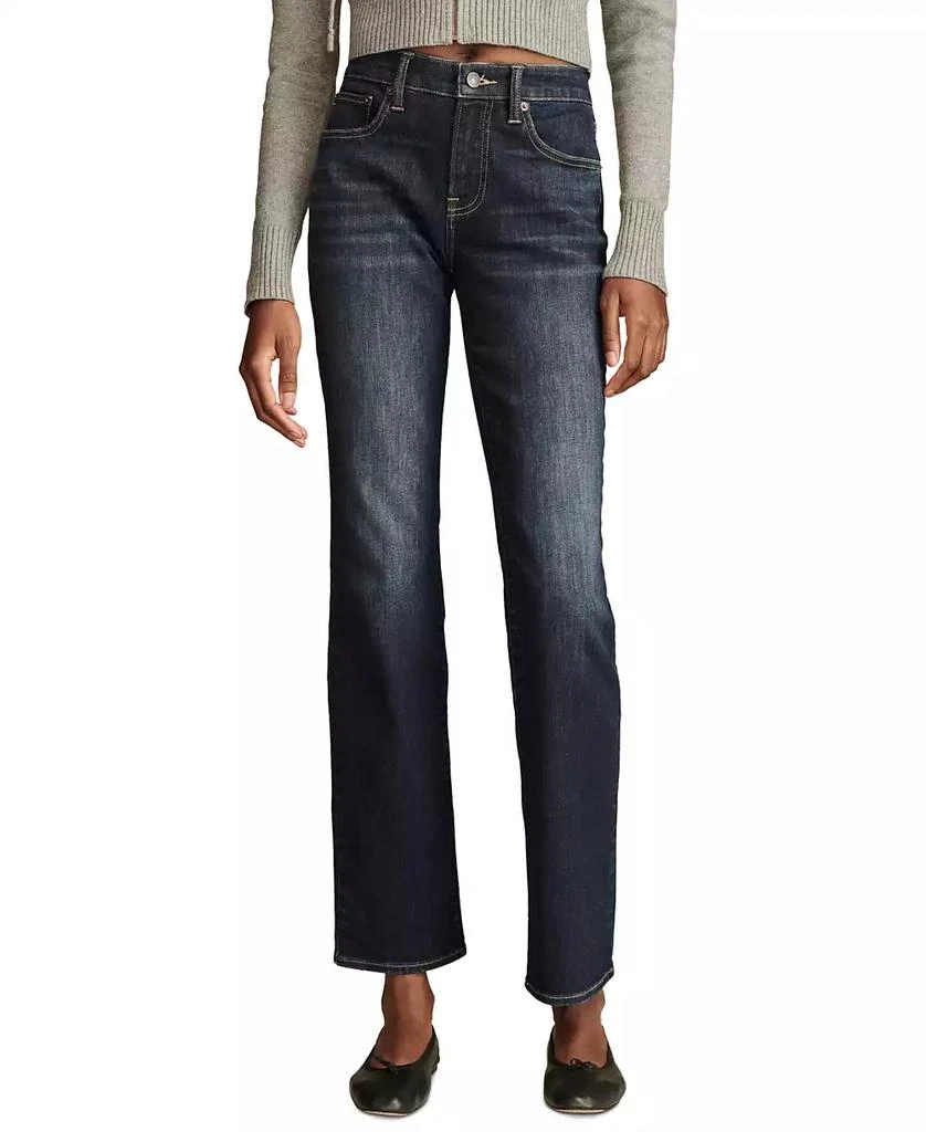 Lucky Brand Women's Mid-Rise Curvy Straight-Leg Jeans 1