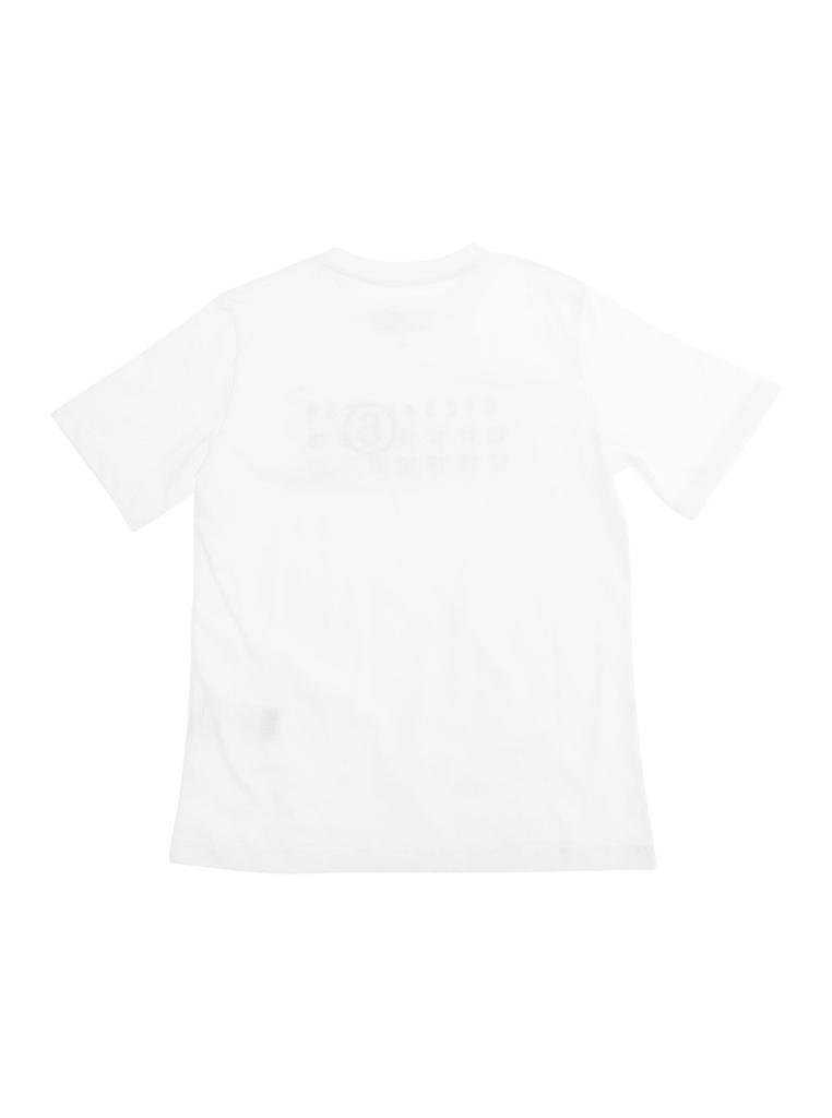 Shop MM6 Maison Margiela Kids Numbers-Printed Crewneck T-Shirt on