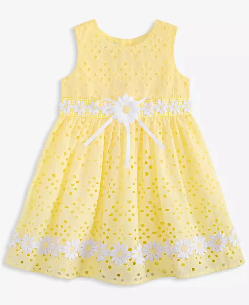 Blueberi Boulevard Baby Girls Daisy-Trim Eyelet Sundress 2