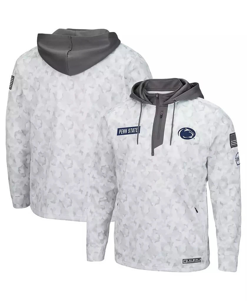 Colosseum Men's Arctic Camo Penn State Nittany Lions OHT Military-Inspired Appreciation Quarter-Zip Hoodie 2