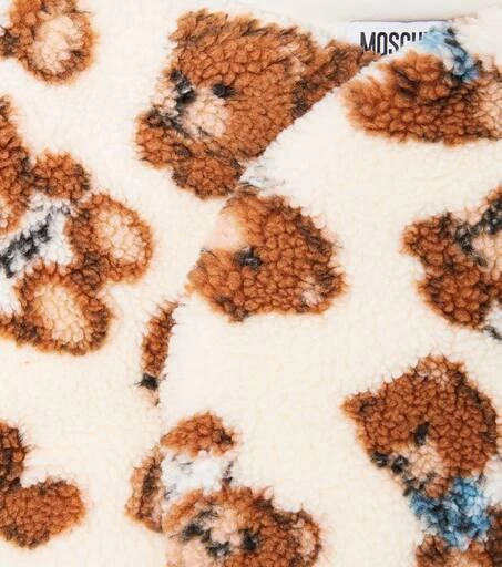 Moschino Baby printed cotton faux fur sleeping bag 3
