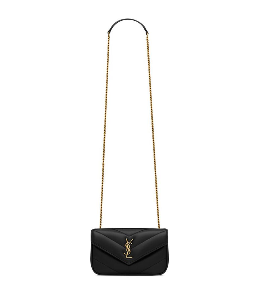 Yves Saint Laurent Mini Leather Loulou Shoulder Bag