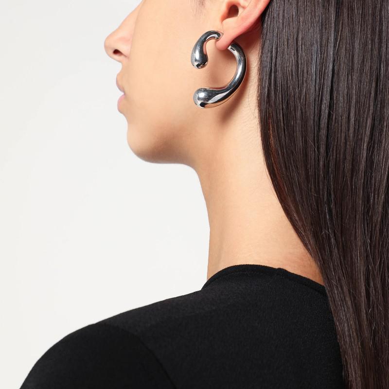 Panconesi P silver earrings