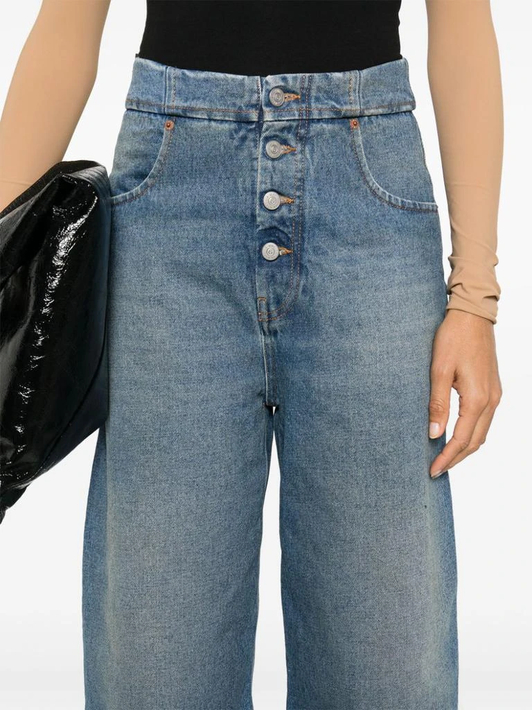 MM6 MM6 MAISON MARGIELA - Wide-leg Denim Jeans 4