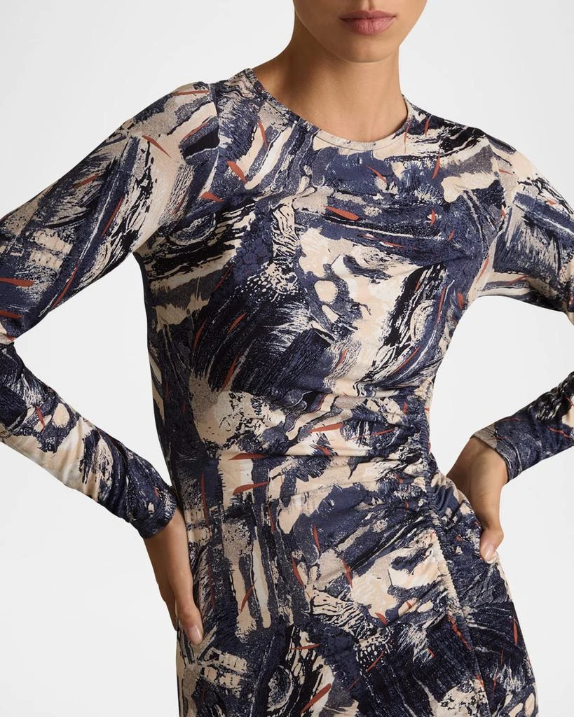 REISS Riyo Abstract-Print Midi Dress 4