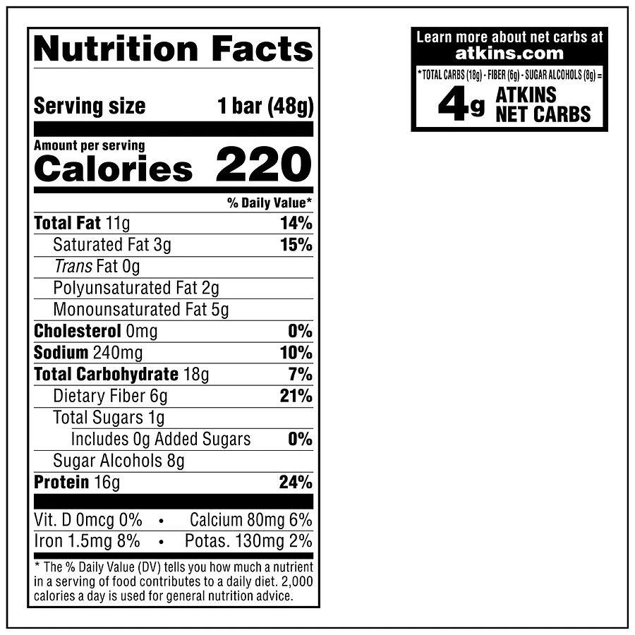 Atkins Peanut Butter Granola Bars Low Carb Peanut Butter 5
