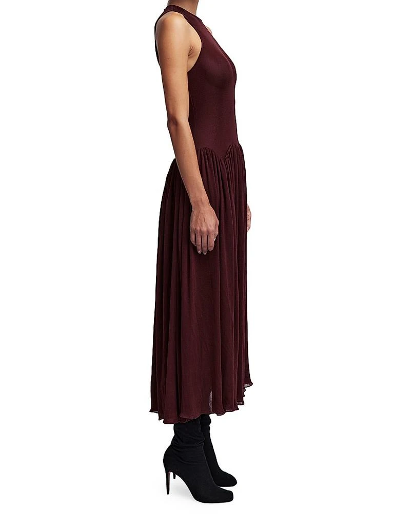 16Arlington Axar Jersey Sleeveless Midi-Dress - BORGOGNA - 16 UK (12 US)