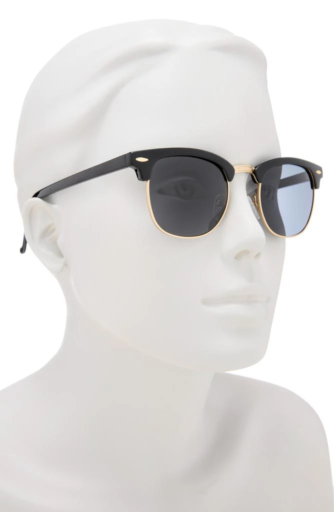 Shop 49mm Polarized Tapered Round Sunglasses on Sale at  display picture 2