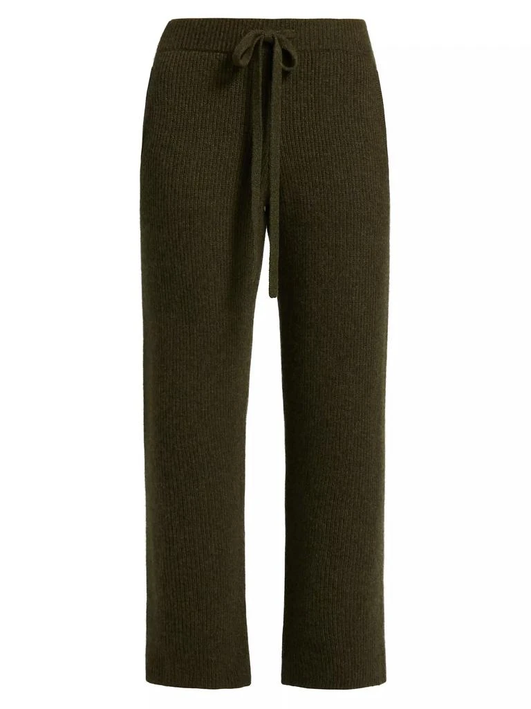 The Elder Statesman Cashmere Rib-Knit Lounge Pants 1