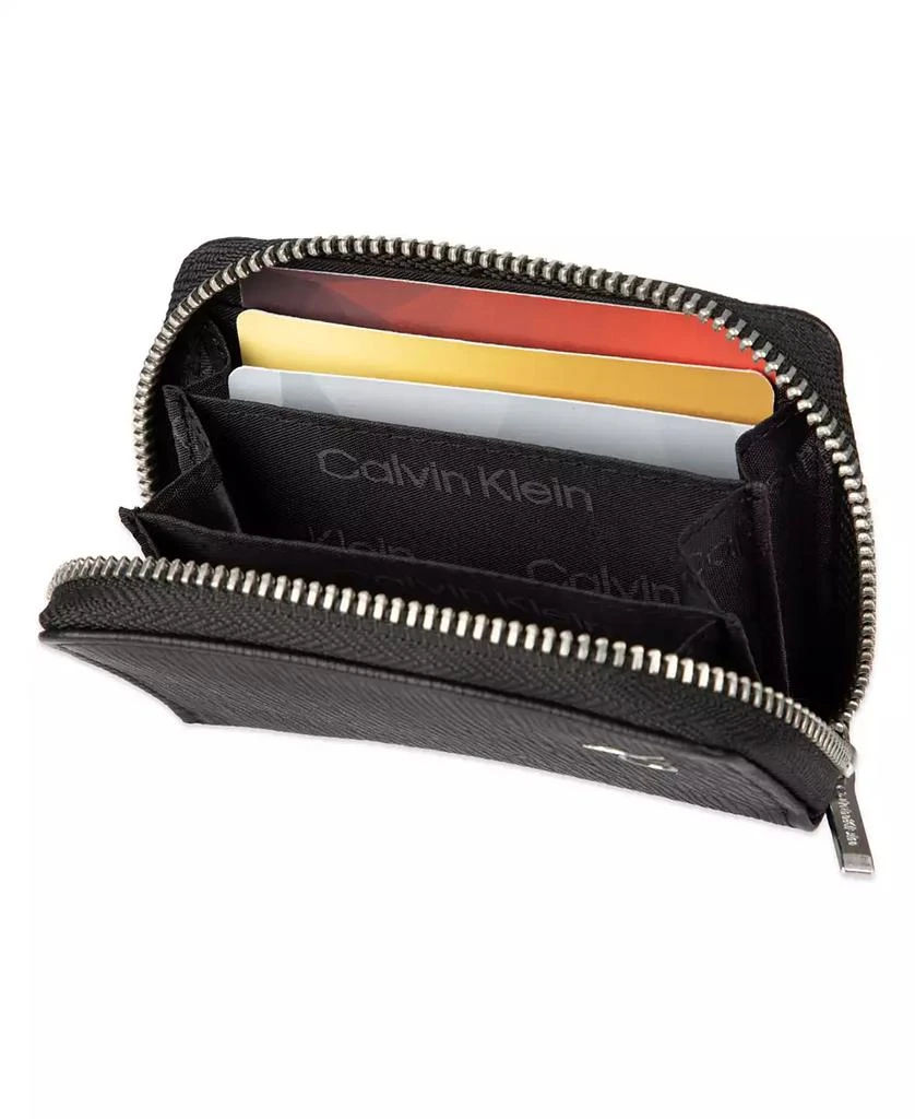 Calvin Klein Men's RFID Textured Leather Gusset Card Case Wallet 5