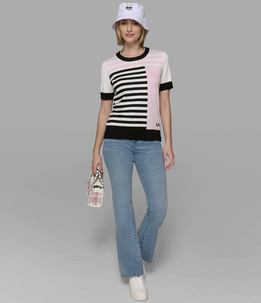 Karl Lagerfeld Paris COLORBLOCK STRIPE SWEATER 6