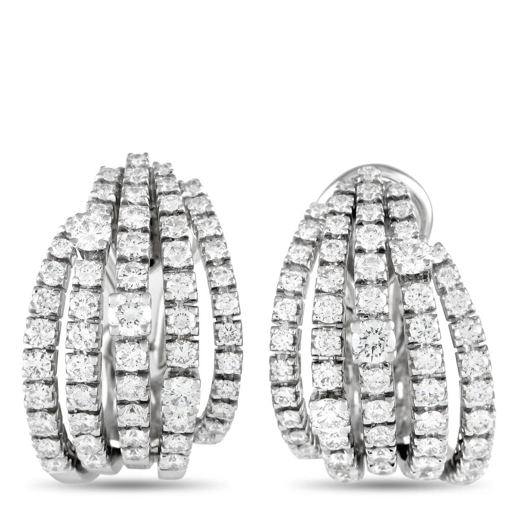 Damiani Notte di San Lorenzo 18K White Gold 2.01ct Diamond Earrings MF03-111524 1