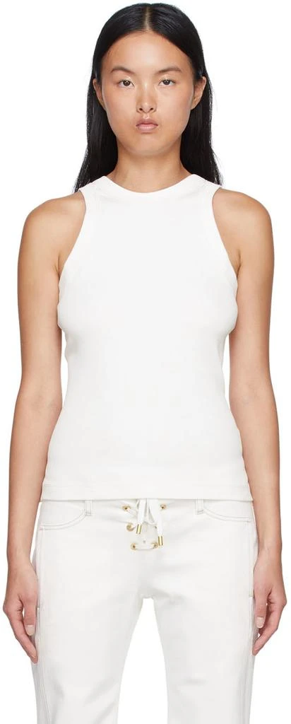 Dion Lee Off-White Organic cotton Tank Top