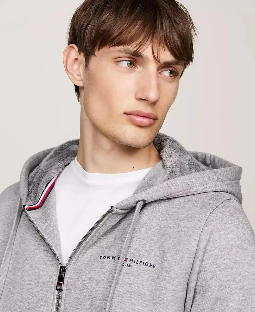 Tommy Hilfiger Men's Logo Fur-Lined Zip-Up Hoodie 3